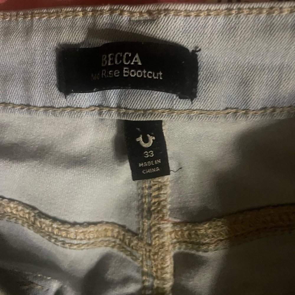 True Religion Blue Boot Cut Jeans